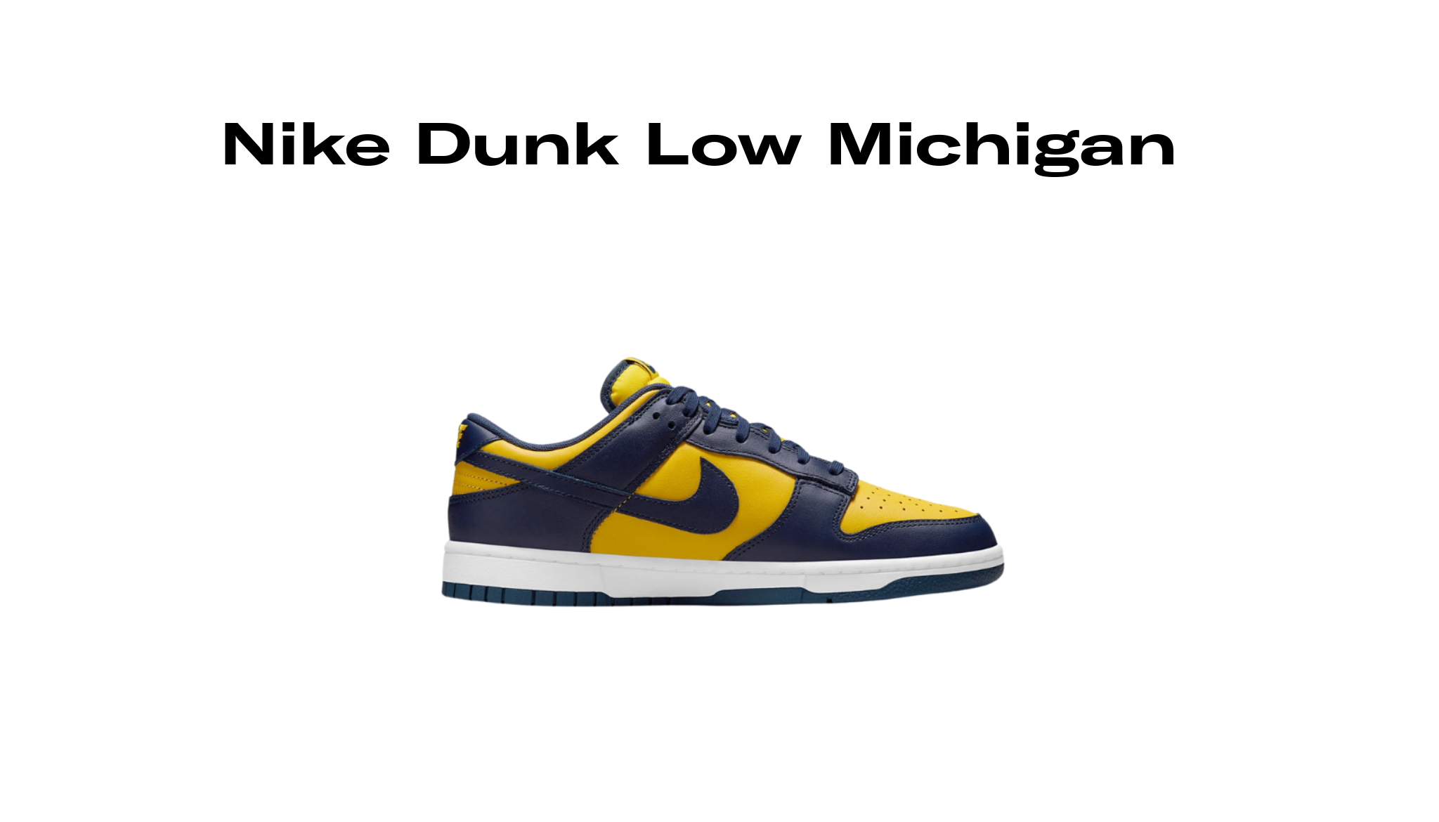 Nike dunk low michigan